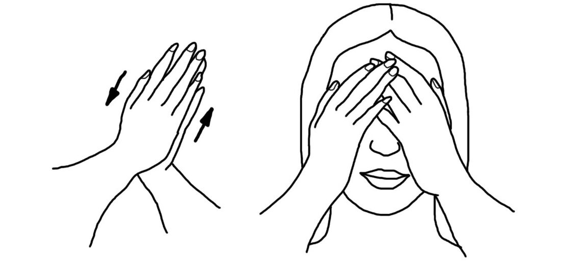 Palming - populaarne harjutus silmalihaste lõdvestamiseks